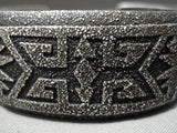 One Of The Most Rare Vintage Native American Navajo Thomas Singer Sterling Silver Bracelet-Nativo Arts