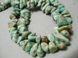 Native American Best Biggest Vintage Santo Domingo Royston Turquoise Sterling Silver Necklace-Nativo Arts