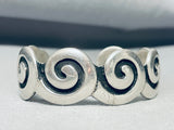 Most Famous Native American Navajo Artist- Vintage Native American Navajo Kenneth Begay Sterling Silver Bracelet-Nativo Arts