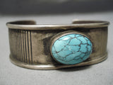 Rare Earlier Emma Lincoln Vintage Native American Navajo Turquoise Sterling Silver Bracelet-Nativo Arts