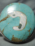 Museum Tadpole Opal Vintage Native American Navajo Royston Turquoise Sterling Silver Bracelet-Nativo Arts