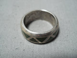 Marvelous Vintage Native American Navajo Royston Turquoise Sterling Silver Ring Old-Nativo Arts