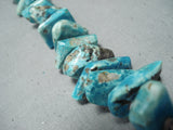Amazing Vintage Native American Navajo Large Royston Turquoise Necklace-Nativo Arts