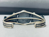 Leo Martinez Vintage Native American Navajo Turquoise Sterling Silver Shell Bracelet-Nativo Arts