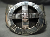 Important Vintage Native American Navajo Anthony Kee 4 Directions Sterling Silver Bracelet Old-Nativo Arts