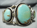 Incredible Vintage Native American Navajo Royston Turquoise Sterling Silver Bracelet-Nativo Arts