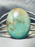 Outstanding Vintage Native American Navajo Royston Turquoise Sterling Silver Bracelet Signed-Nativo Arts