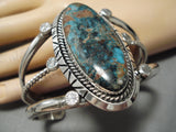 Important Vintage Native American Navajo Red Mountain Turquoise Sterling Silver Bracelet-Nativo Arts