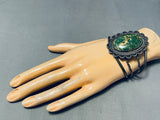 Very Important Vintage Native American Navajo Fox Turquoise Sterling Silver Bracelet-Nativo Arts