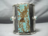 Absolutely Insane #8 Turquoise Native American Sterling Silver Bracelet-Nativo Arts
