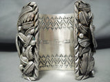 218 Gram Heavy Lizard Detailed Native American Sterling Silver Bracelet-Nativo Arts