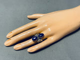 Ben Begaye (d.) Important Native American Navajo Lapis Sterling Silver Ring-Nativo Arts