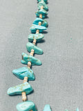 Native American Fabulous Vintage Santo Domingo Kingman Turquoise Heishi Necklace-Nativo Arts