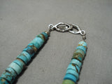 One Of The Largest Vintage Navajo Turquoise Heishi Native American Necklace Old-Nativo Arts