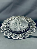 Amazing Massive Coin San Felipe Sterling Silver Coin Ring-Nativo Arts