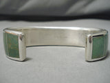 Very Rare Zuni Cripple Creek Turquoise Native American Sterling Silver Bracelet-Nativo Arts