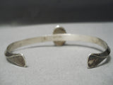 Fabulous Vintage Native American Navajo Domed Turquoise Sterling Silver Bracelet Old-Nativo Arts