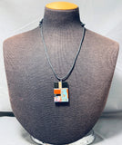 Native American Appealing Santo Domingo Turquoise Inlay Sterling Silver Necklace-Nativo Arts