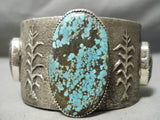 Magnificent San Felipe #8 Turquoise Sterling Silver Bracelet Native American-Nativo Arts