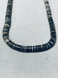 The Longest Best Vintage Santo Domingo Dark Heishi Necklace-Nativo Arts