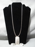 Important Natasha Peshlakai Award Native American Navajo Sterling Silver Necklace Earrings-Nativo Arts