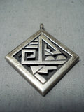 Native American Historical Vintage Michael Kabotie Sterling Silver Pendant-Nativo Arts