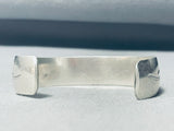 Slim Roadrunner Vintage Native American Navajo Nsterling Silver Bracelet-Nativo Arts