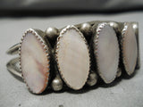 Rare Vintage San Felipe Native American Sterling Silver Torpedo Bracelet Cuff-Nativo Arts