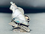 Tremendous Vintage Native American Zuni Abalone Sterling Silver Ring-Nativo Arts