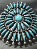 Exceptional Navajo Turquoise Sterling Silver Bracelet Native American-Nativo Arts