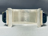 One Of The Best Native American Navajo Turquoise Coral Sterling Silver Bracelet Cuff-Nativo Arts