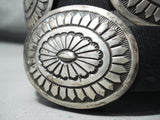 Magnificent Vintage Navajo Native American Sterling Silver Concho Belt Old-Nativo Arts