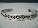 Impressive Navajo Sterling Silver Bracelet Native American-Nativo Arts