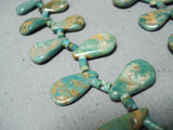 Native American One Of Best Vintage Santo Domingo Royston Turquoise Sterling Silver Necklace-Nativo Arts
