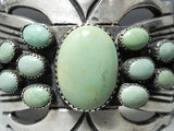 One Of The Best Vintage Native American Navajo Domed Royston Turquoise Sterling Silver Bracelet-Nativo Arts