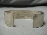 Important Pascal Kuwanhongea Native American Hopi Vintage Sterling Silver Bracelet Old-Nativo Arts