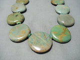 Fantastic Santo Domingo Turquoise Sterling Silver Necklace Native American-Nativo Arts
