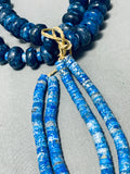 The Most Unique Vintage Santo Domingo Lapis Heishi Jacla Necklace-Nativo Arts