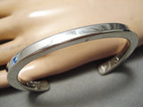 Important Vintage Native American Navajo Orville Tsinnie Sterling Silver Bracelet-Nativo Arts
