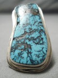 One Of The Best Vintage Native American Navajo Tommy Jackson Turquoise Sterling Silver Ring-Nativo Arts