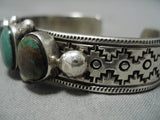 Henry Smith Vintage Native American Navajo Royston Turquoise Sterling Silver Bracelet-Nativo Arts