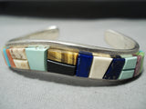 Important Vintage Native American Navajo Tommy Jackson Turquoise Sterling Silver Bracelet-Nativo Arts