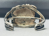 Important Andy Kirk Vintage Native American Navajo Turquoise Sterling Silver Bracelet Old-Nativo Arts