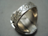 Native American Important Completely Hand Carved Skeleton Sterling Silver Ring-Nativo Arts