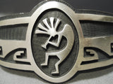 Important Vintage Native American Hopi Elgene Sehongva Sterling Silver Quality Bracleet-Nativo Arts