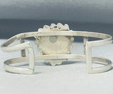 Gorgeous Vintage Native American Navajo Pilot Mountain Turquoise Sterling Silver Bracelet-Nativo Arts