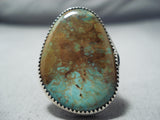 Colossal Vintage Native American Navajo Royston Turquoise Sterling Silver Ring-Nativo Arts