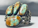 The Best Royston Turquoise Paw Vintage Native American Navajo Sterling Silver Bracelet-Nativo Arts
