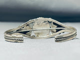 Fabulous Vintage Native American Navajo Kingman Turquoise Sterling Silver Bracelet-Nativo Arts
