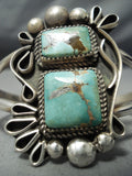 Ray Nez Navajo Royston Turquoise Sterling Silver Bracelet Native American-Nativo Arts